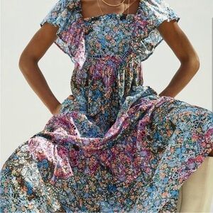 Anthropologie Embroidered Clementina Dress size S